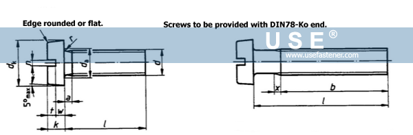 DIN 84 - Slotted Cheese Head Machine Screws